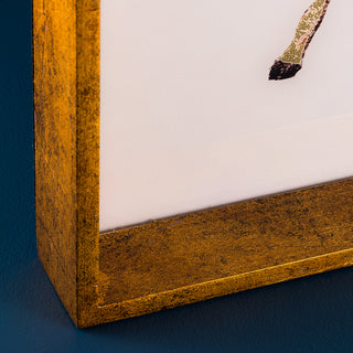 Square Distressed Gold Graceful Giraffe Tray