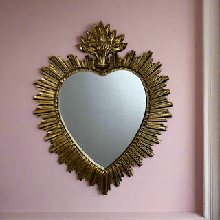 Gold Sacred Heart Mirror
