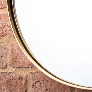 Gold Mirror Round Frame  Small