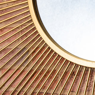 Gold Finish Starburst Mirror