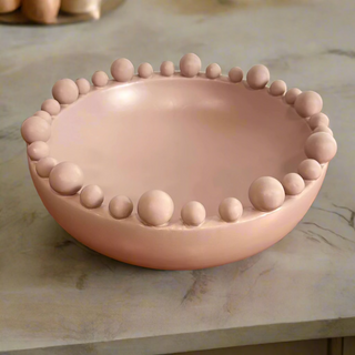 Pink Blush Matt Bobble Bowl