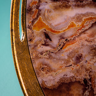 Plum & Gold Marble Effect Tray