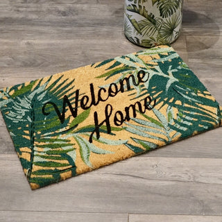 Tropical Green Palms Doormat