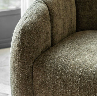 Moss Green Textured Tub Chair