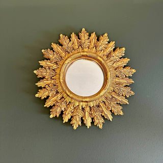 Ornate Gold Mirror with Antiqued Finish