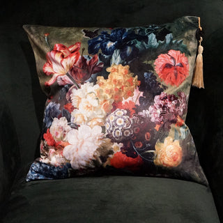 Cushion with Vintage Style Florals