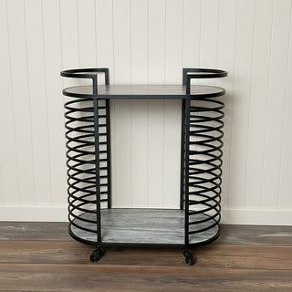 Black Metal Drinks Trolley