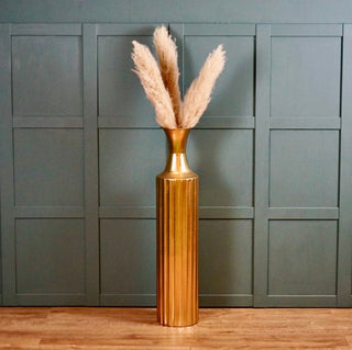 Vase in  Distressed Gold Elegant Extra Tall