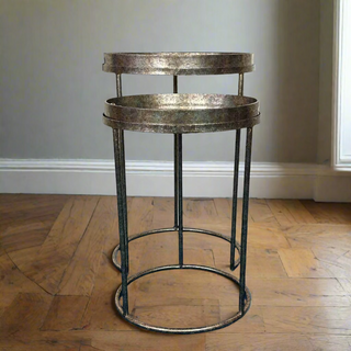 Set of 2 Oval 'Oriental' Tray Tables