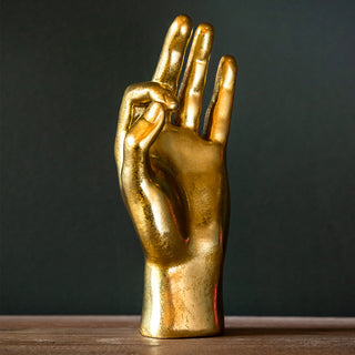 Gold Hand Ornament 'OK'