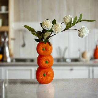 'Oranges' Stack Ceramic Vase