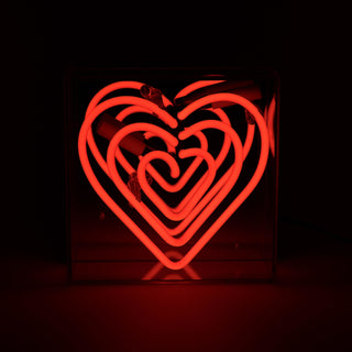 Red Hot Love Heart Neon Sign