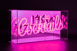 Pink Cocktails Neon Sign