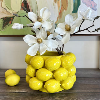 Ceramic Vase with Lemons