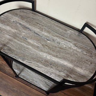 Black Metal Drinks Trolley