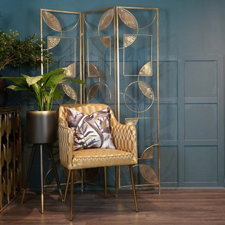 Gold Art Deco Style Screen / Room Divider