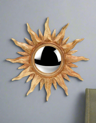 Gold Sunburst Mirror (Convex)