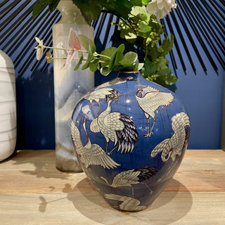 Ceramic Vase with Storks