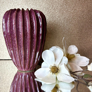 Deep Pink Hand Made Ceramic vase