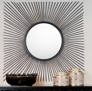 Mirror -Striking Black Starburst